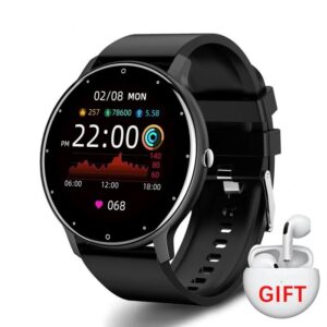 Montre connectée LIGE Homme & Femme – Cardiofréquencemètre, IP67, Android & iOS, Suivi Sport & Sommeil