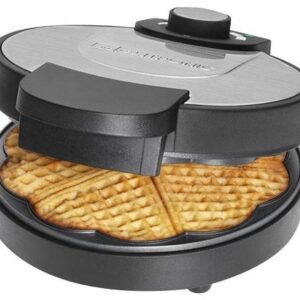 Gaufrier Clatronic noir en inox 1000W
