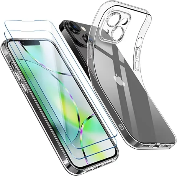Qasyfanc-Coque-Protection-Camera-Compatible-avec-iPhone-14-Coque-et-2-Pieces-Verre-Trempe