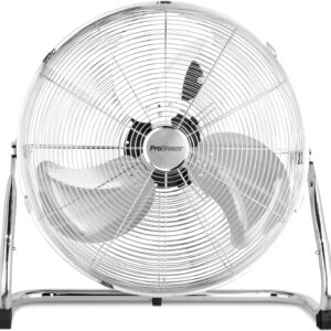 ventilateur de Sol 50 cm, Ventilateur Grand Diamètre Réglable, 120W, 3 Vitesses,