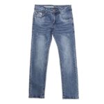 Jeans-Enfant-uni-blue-jean