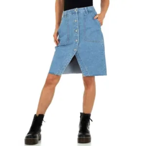 Jupe Femme Jeansrock Denim blue