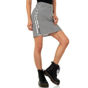 Jupe Femme motif imprimé blackwhite