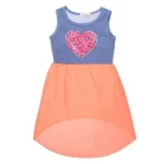 Robe-enfant-voile-leger-coeur-coral