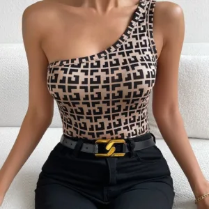 Top Unity imprimé asymétrique taille 40