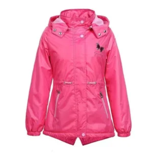 Veste Enfant imperméable butterfly capuche rose