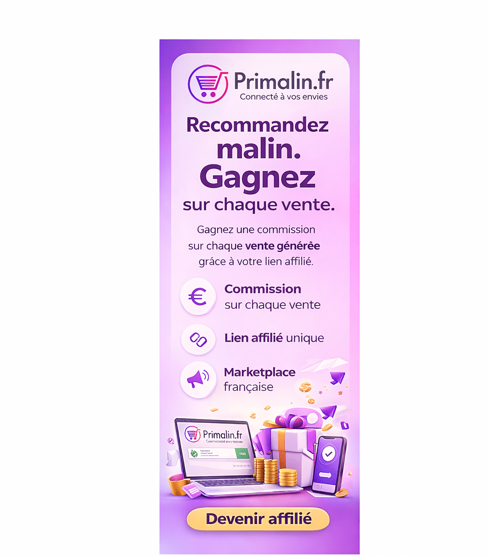 Rejoignez l'affiliation Primalin.fr maintenant!