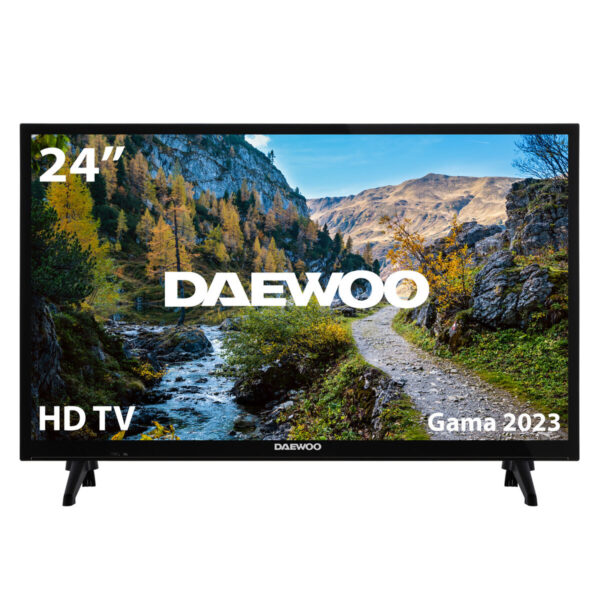 Améliorez votre expérience visuelle avec le téléviseur D-LED Daewoo 24DE04HL1 HD 24". Profitez d’une qualité d’image cristalline et d’un design élégant.