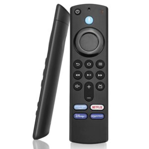 Télécommande vocale de remplacement pour Fire Stick TV 3rd Isabel Smart TV Stick 4K MAX Lite Fire Cube, télécommande nous-mêmes avec Alexa