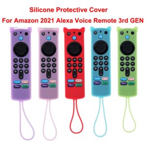 Juste de protection en silicone pour télécommande Fire TV Stick, étui anti-chute, coque anti-poussière, brille dans le noir, 4K MAX, merveilleuse Isabel, 2021