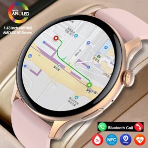 True AMOLED Smartwatch pour femme, écran pour femme, affichage continu de l'heure, tracker de santé HD, appel vocal, Xiaomi, 2024x466, 466