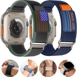 Bracelet pour Apple Watch, Bracelet Trail Loop, iWatch Ultra 2 Series 7, 6, 5, 4, 3 se, 8, 9, 44mm, 45mm, 40mm, 49mm, 41mm, 45mm, 38mm, 42mm