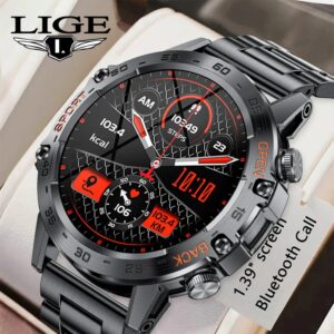 LIGE-Montre Connectée Militaire pour Homme