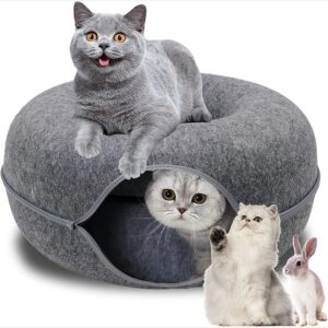 Matut-Tunnel de lit coule pour animal de compagnie, lit de jeu pour chat, utilisation des touristes, tunnels de lit pour furets et lapins, jouets d'intérieur pour chats, maison pour chaton, jouet d'entraînement