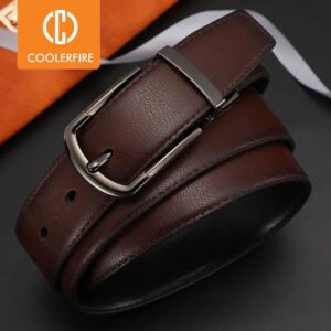 Ceinture en cuir véritable pour hommes, 100cm, 110cm, 120cm, 130cm, 140cm, 150cm, 160cm, boucle réversible, marron et noir, pour robe d'affaires