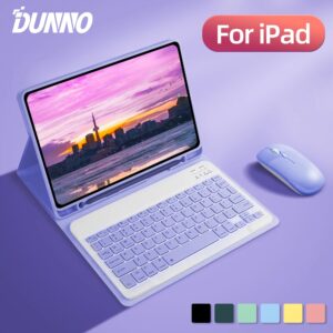 Housse de clavier de tablette, pour iPad Pro 11 7 8 9e génération 10e Air 4 5 10.9 Air 3 Pro 10.5 5e 6e Pro 9.7