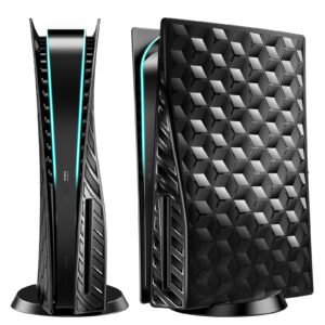 HEYSTOP-Plaques pour Console PS5, Couverture Antichoc Rigide, Panneaux de Coque pour PS5, Anti-Rayures, Anti-Poussière