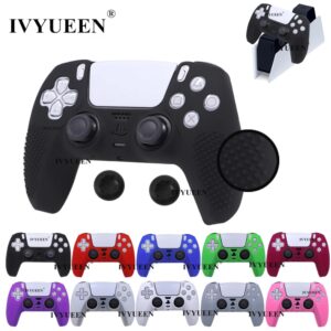 IVYUEEN-Juste de protection cloutée pour PlayStation 5, étui en silicone pour manette PS5, poignées de pouce