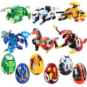 Robot de déformation de dessin animé coréen, Transformation automatique de carotte, modèle d'œuf de dinosaure, jouets d'action, cadeau pour garçon