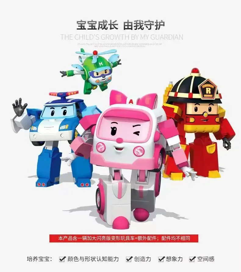 Nouveau Silverlit Robocar corée Robot enfants jouets Transformation Anime figurine Poli jouets pour enfants Playmobil Juguetes