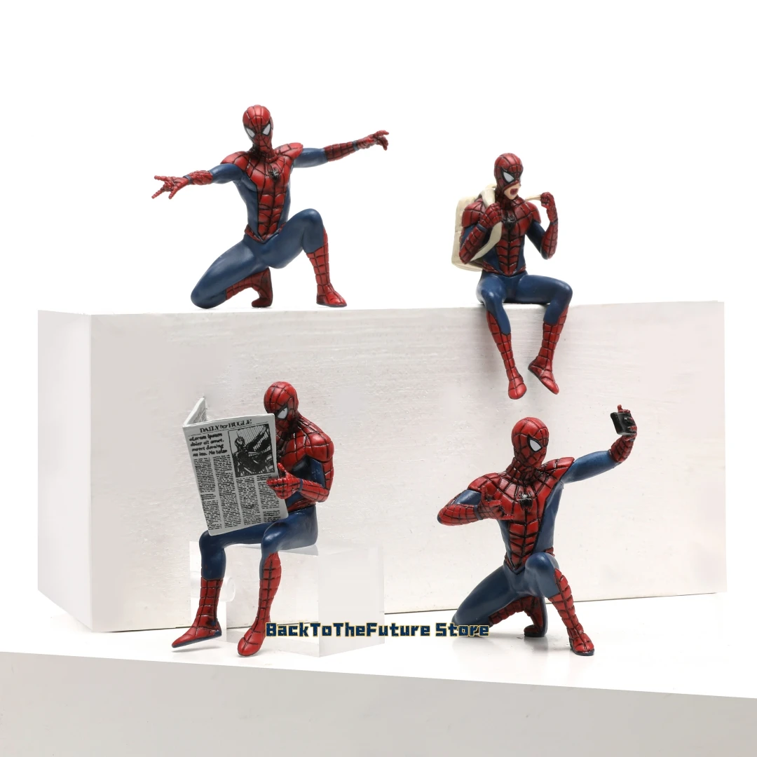 Hasbro Marvel Spider Man super-héros Spiderman 7-9 cm figurine Spider-Man Anime Collection Mini jouets modèle enfants cadeau
