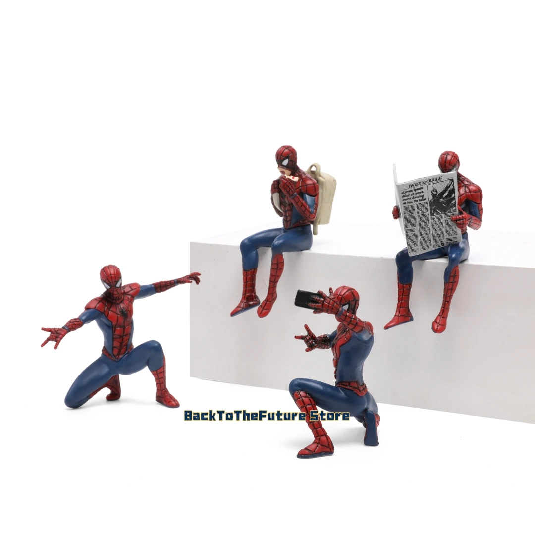 Hasbro Marvel Spider Man super-héros Spiderman 7-9 cm figurine Spider-Man Anime Collection Mini jouets modèle enfants cadeau