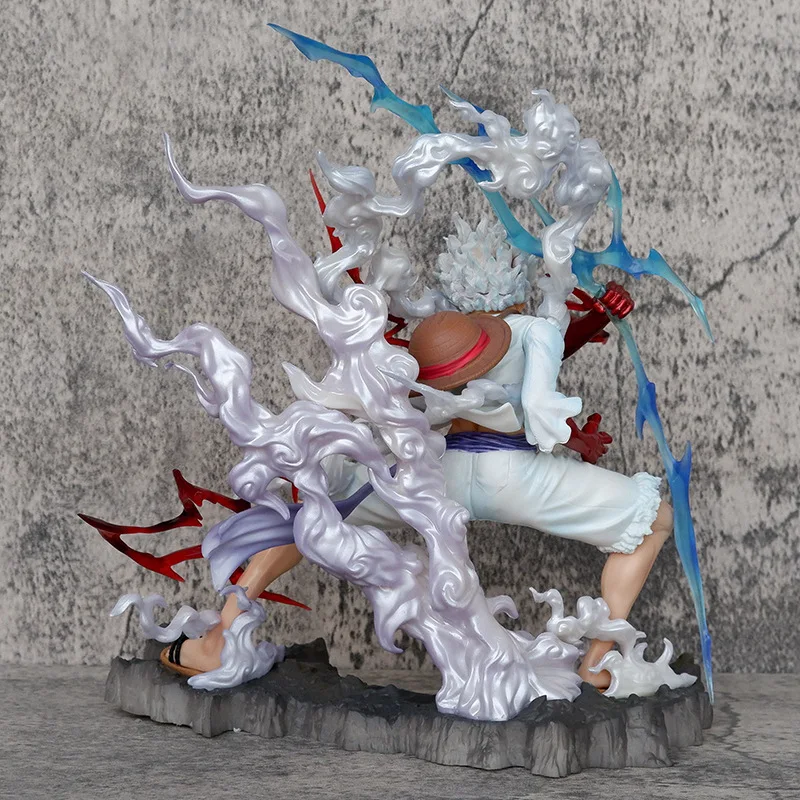 Figurine d'action One Piece, Raiden Five Gear, Nica Rains, Luffy, Statue Butter Toys, Collection Décoration, Cadeau, 25cm