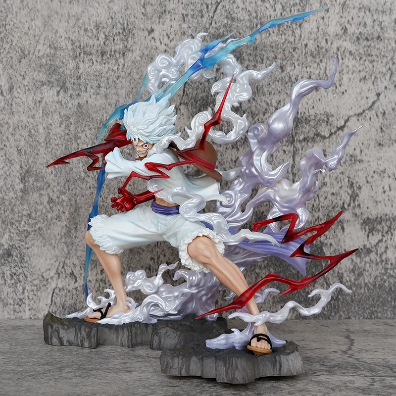 Figurine d'action One Piece, Raiden Five Gear, Nica Rains, Luffy, Statue Butter Toys, Collection Décoration, Cadeau, 25cm