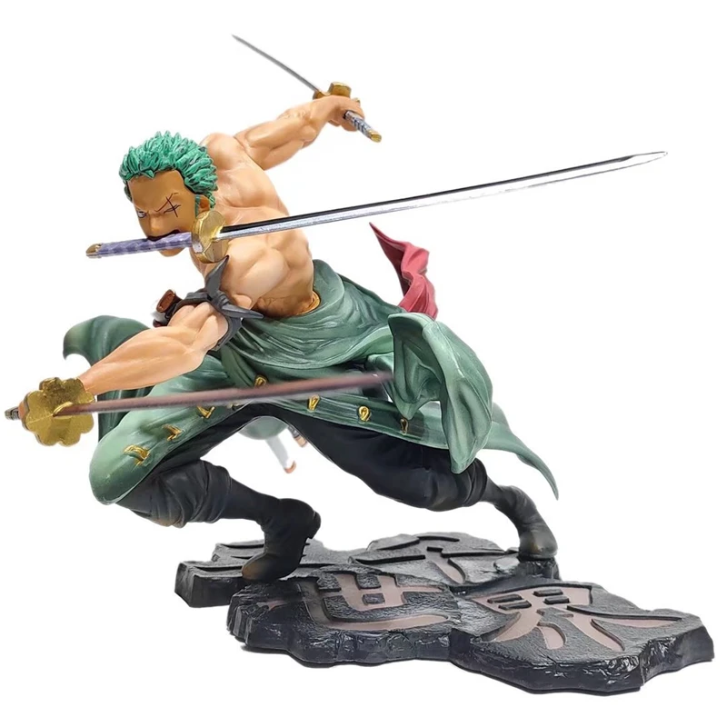 Une pièce 10CM Figure jouets Anime GK Roronoa Zoro trois lames sa-maximum PVC Action Collection Figurine modèle poupées cadeaux enfants