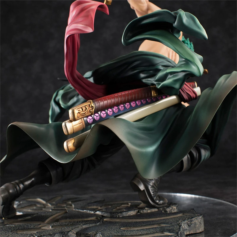 Une pièce 10CM Figure jouets Anime GK Roronoa Zoro trois lames sa-maximum PVC Action Collection Figurine modèle poupées cadeaux enfants