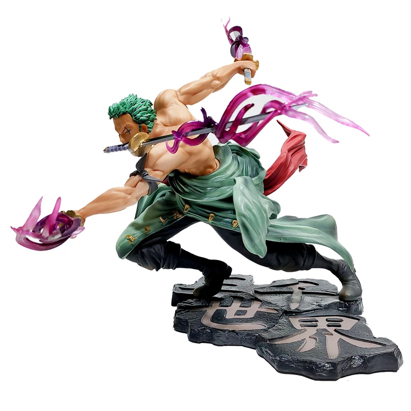 Une pièce 10CM Figure jouets Anime GK Roronoa Zoro trois lames sa-maximum PVC Action Collection Figurine modèle poupées cadeaux enfants