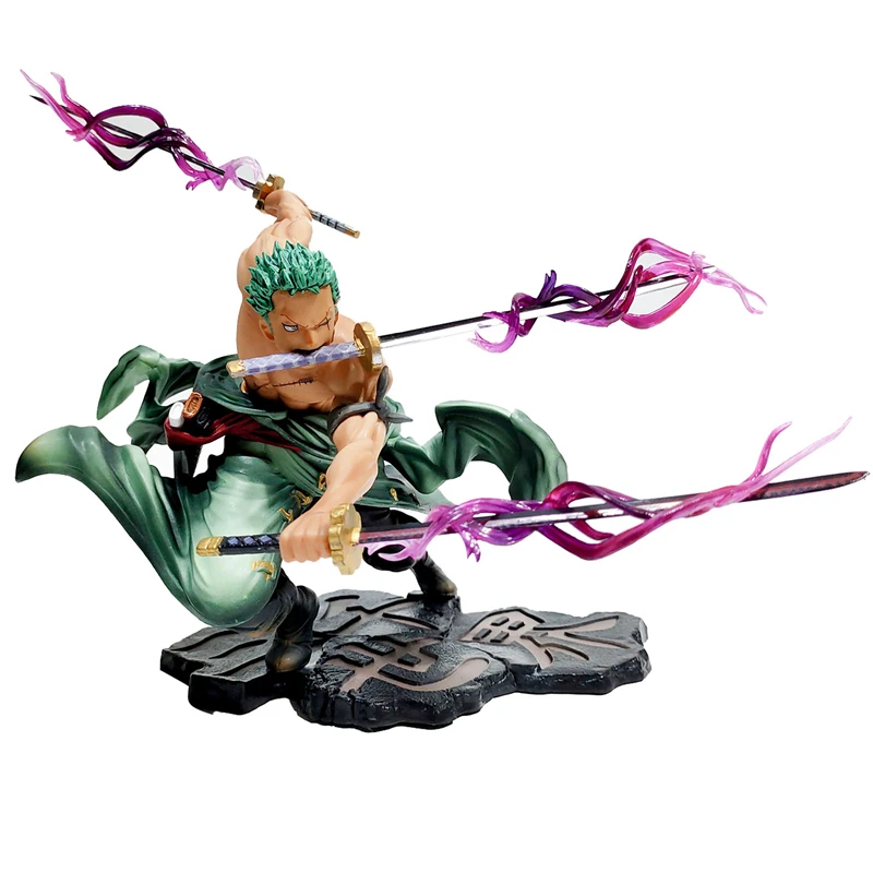 Une pièce 10CM Figure jouets Anime GK Roronoa Zoro trois lames sa-maximum PVC Action Collection Figurine modèle poupées cadeaux enfants