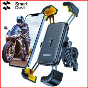 SmartDevil – support de téléphone portable universel pour vélo, vue à 360 °, pour téléphone portable de 4.7 à 7.2 pouces, Clip de support antichoc