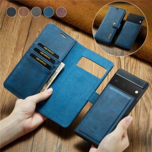 Étui à rabat pour Google Pixel 6 Pro 2021, housse portefeuille en cuir à aimant amovible pour Pixel 5A snap7A 7 8 Pro