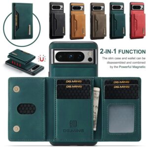 Étui portefeuille en cuir 2 en 1 pour téléphone Google Pixel, coque à rabat magnétique, pour modèles 8 Pro, 7A, 7, Snap6, Pixel8, Pixel7, Pixel6