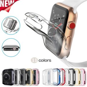 Protecteur d'écran pour Apple Watch, iWatch série 7 SE 6 5 4 3, coque complète en TPU, accessoires de couverture antichoc, 45mm, 41mm, 44mm, 40mm, 42mm, 38mm