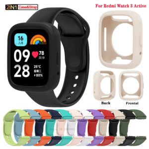 Bracelet officiel en silicone pour montre Redmi 3, bracelets pour Xiaomi Redmi Watch 3, actif