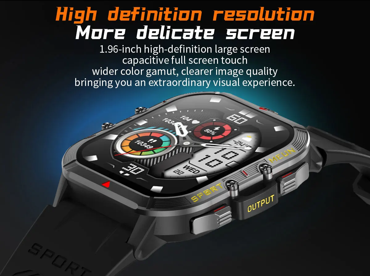 LIGE-Montre intelligente étanche pour homme, mode touriste, bracelet de sport en plein air, appel Bluetooth, musique, allergique, Android, IOS, boîte, 5.2