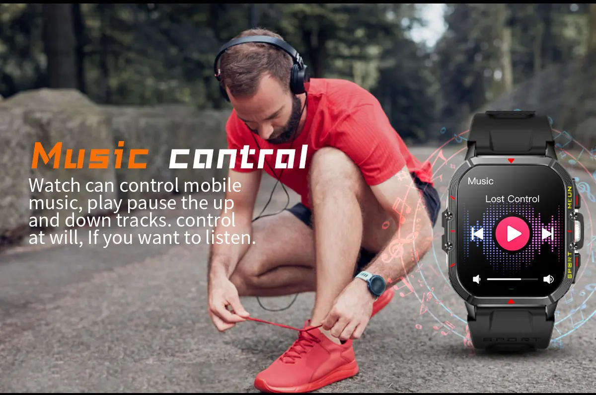 LIGE-Montre intelligente étanche pour homme, mode touriste, bracelet de sport en plein air, appel Bluetooth, musique, allergique, Android, IOS, boîte, 5.2