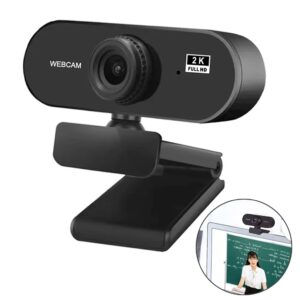 Micro webcam 4K pour ordinateur, mini webcam pour PC, diffusion en direct, caméra Web FHD 1080P pour réunion de travail avec microphone