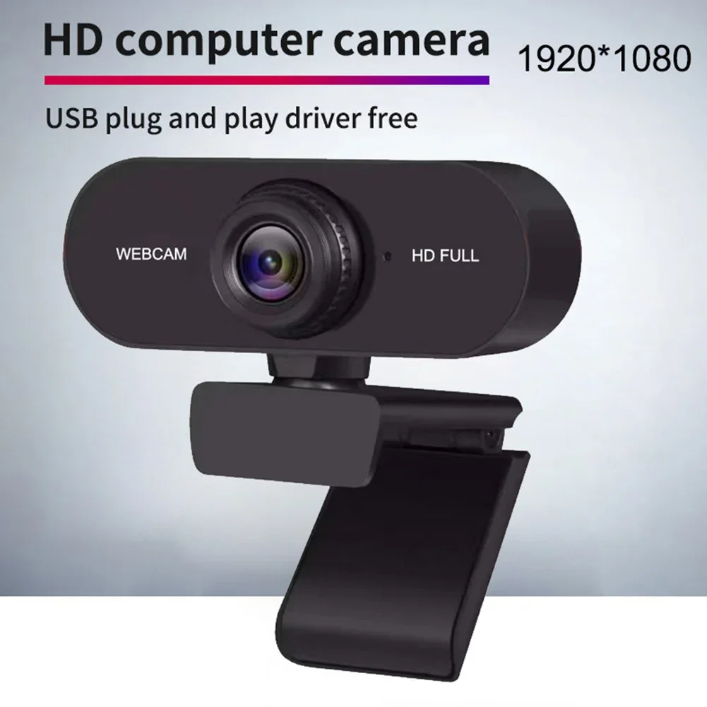 Micro webcam 4K pour ordinateur, mini webcam pour PC, diffusion en direct, caméra Web FHD 1080P pour réunion de travail avec microphone