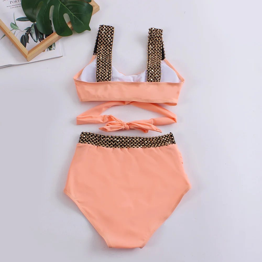 Maillot de bain deux pièces pour femmes, sexy, triangle, croisé, ensemble bikini, tanga, vêtements de plage, nouvelle collection 2023