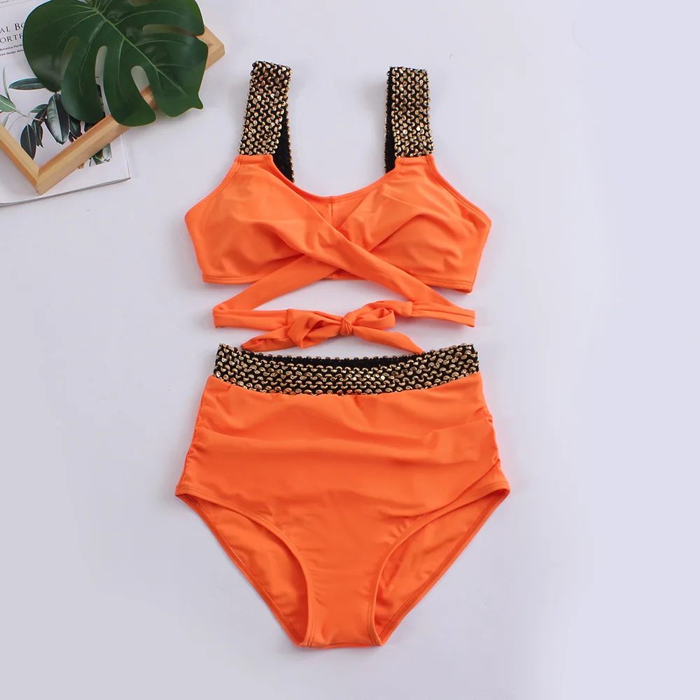 Maillot de bain deux pièces pour femmes, sexy, triangle, croisé, ensemble bikini, tanga, vêtements de plage, nouvelle collection 2023
