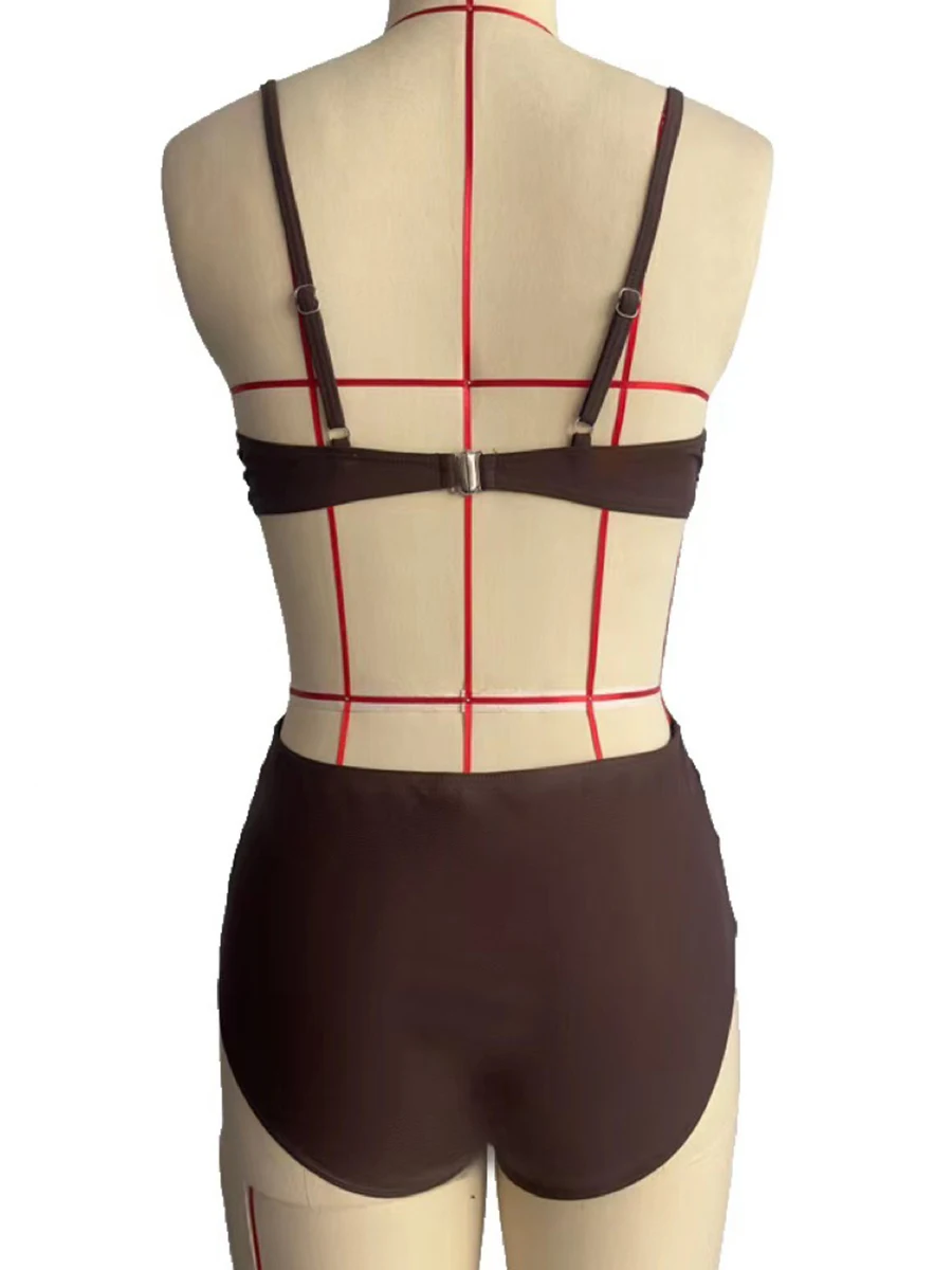 2025 Bikinis à volants croisés femmes maillots de bain imprimer Sexy taille haute maillot de bain femme maillots de bain baigneurs maillot de bain