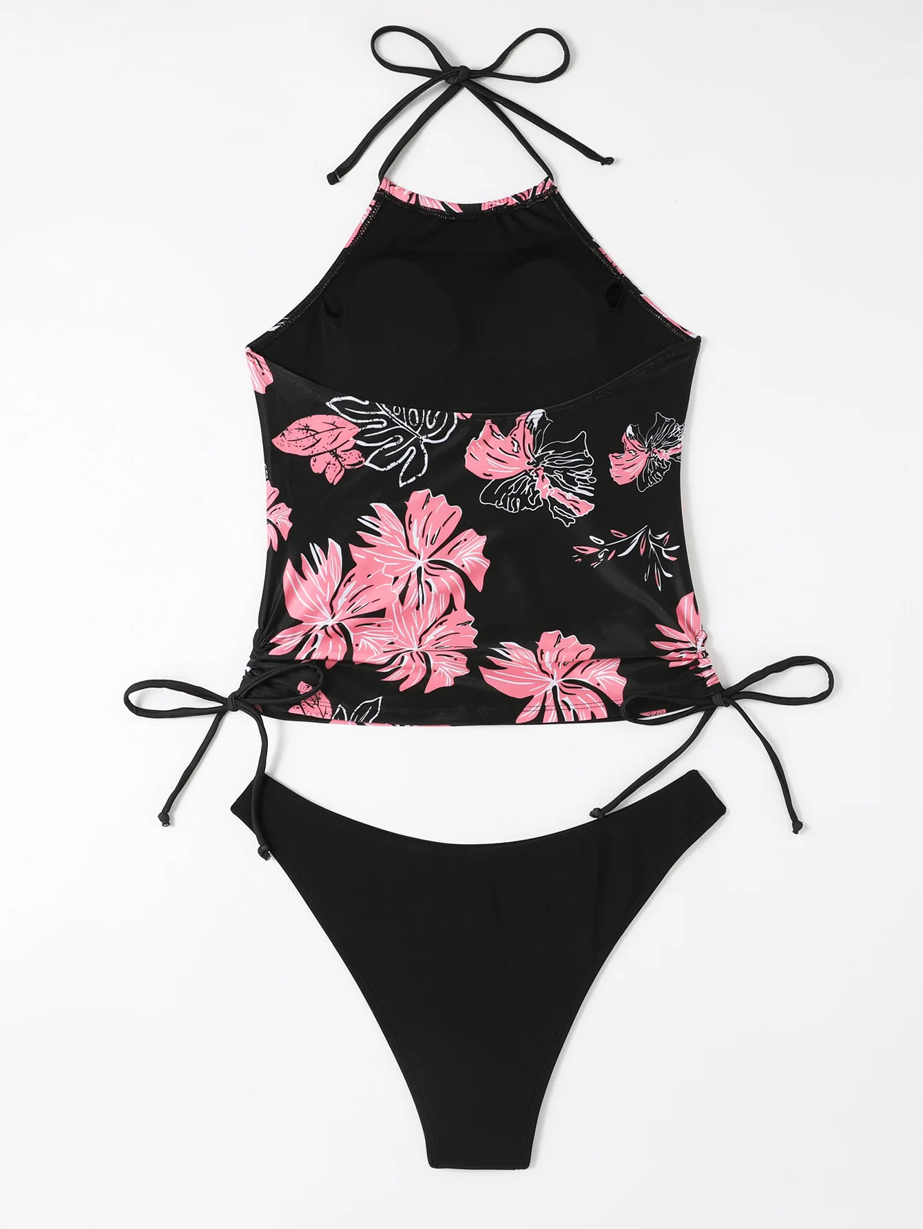 Maillot de bain femme noix de coco cordon côté licou cou Tankini ensemble vêtements de plage maillots de bain mignons mode maillot de bain fendu 2025 nouveau