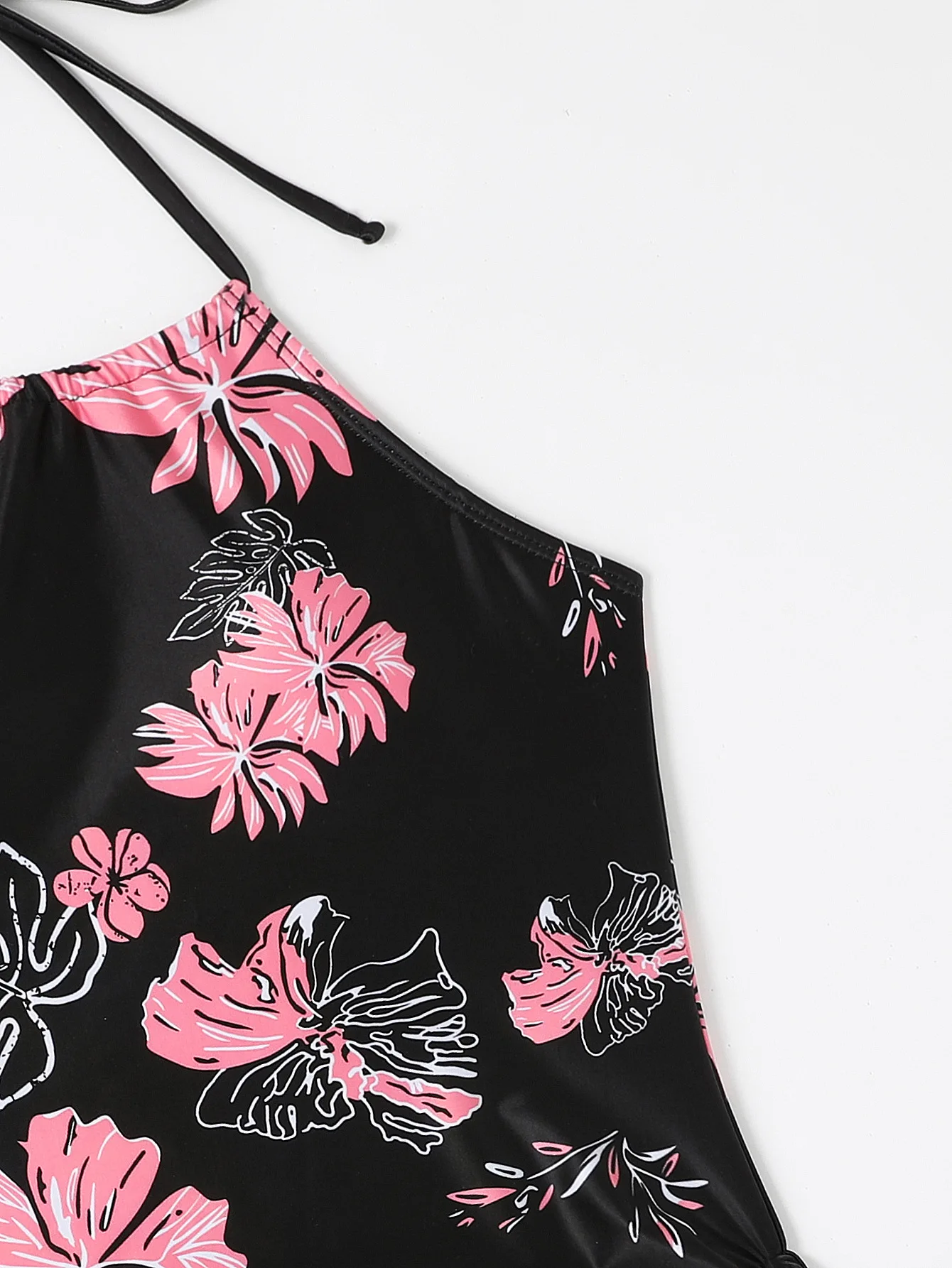 Maillot de bain femme noix de coco cordon côté licou cou Tankini ensemble vêtements de plage maillots de bain mignons mode maillot de bain fendu 2025 nouveau