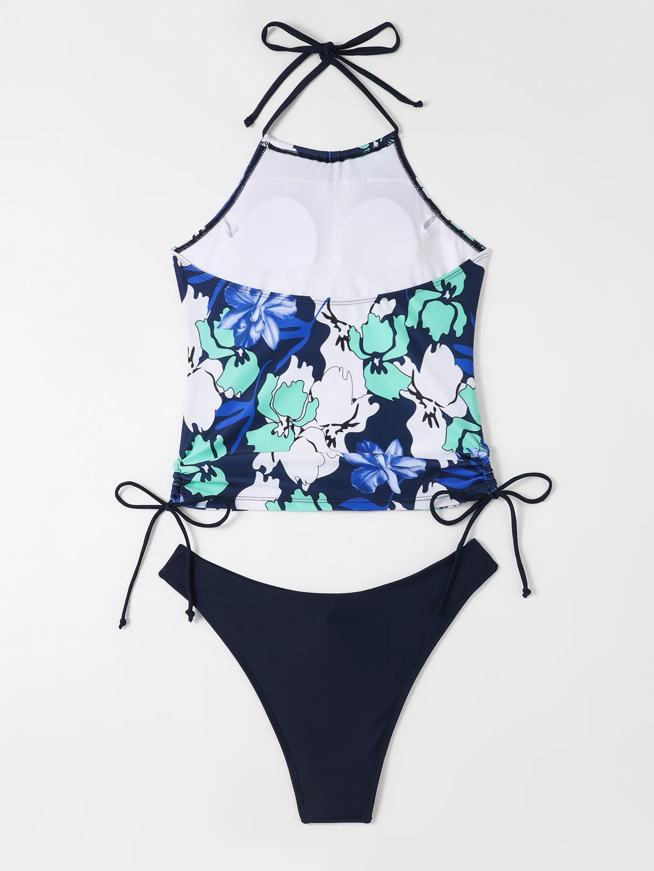 Maillot de bain femme noix de coco cordon côté licou cou Tankini ensemble vêtements de plage maillots de bain mignons mode maillot de bain fendu 2025 nouveau