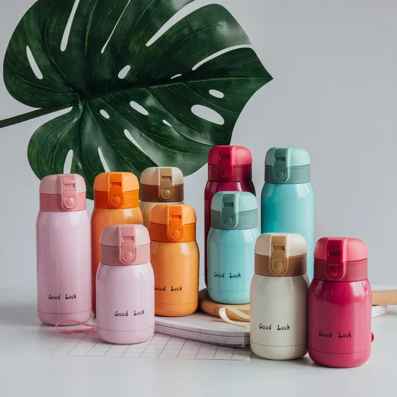 Mini tasse Thermos 200 ml/360 ml, tasse de poche en acier inoxydable, tasse à café thermique, flacon sous vide, bouteille d'eau chaude isolée, cadeau pour enfants