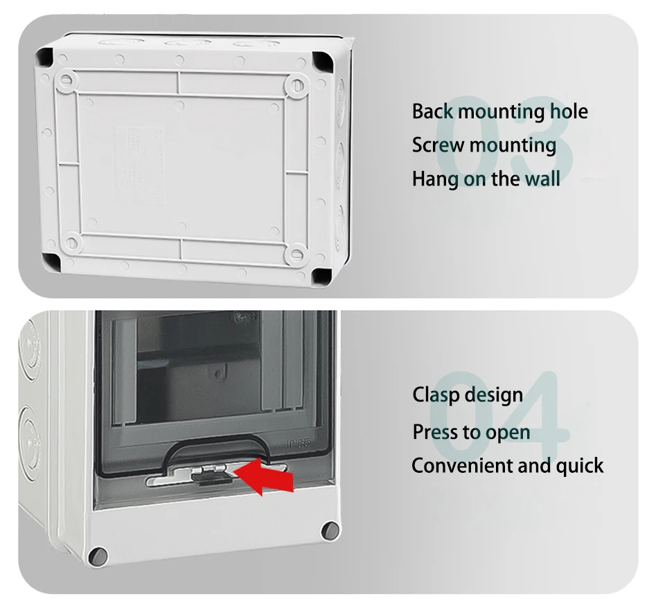 Boîte de jonction série HT 2/3/5/8/12/15/18/24WAY PC plastique électrique extérieur IP65 boîte de Distribution étanche boîte de commutation