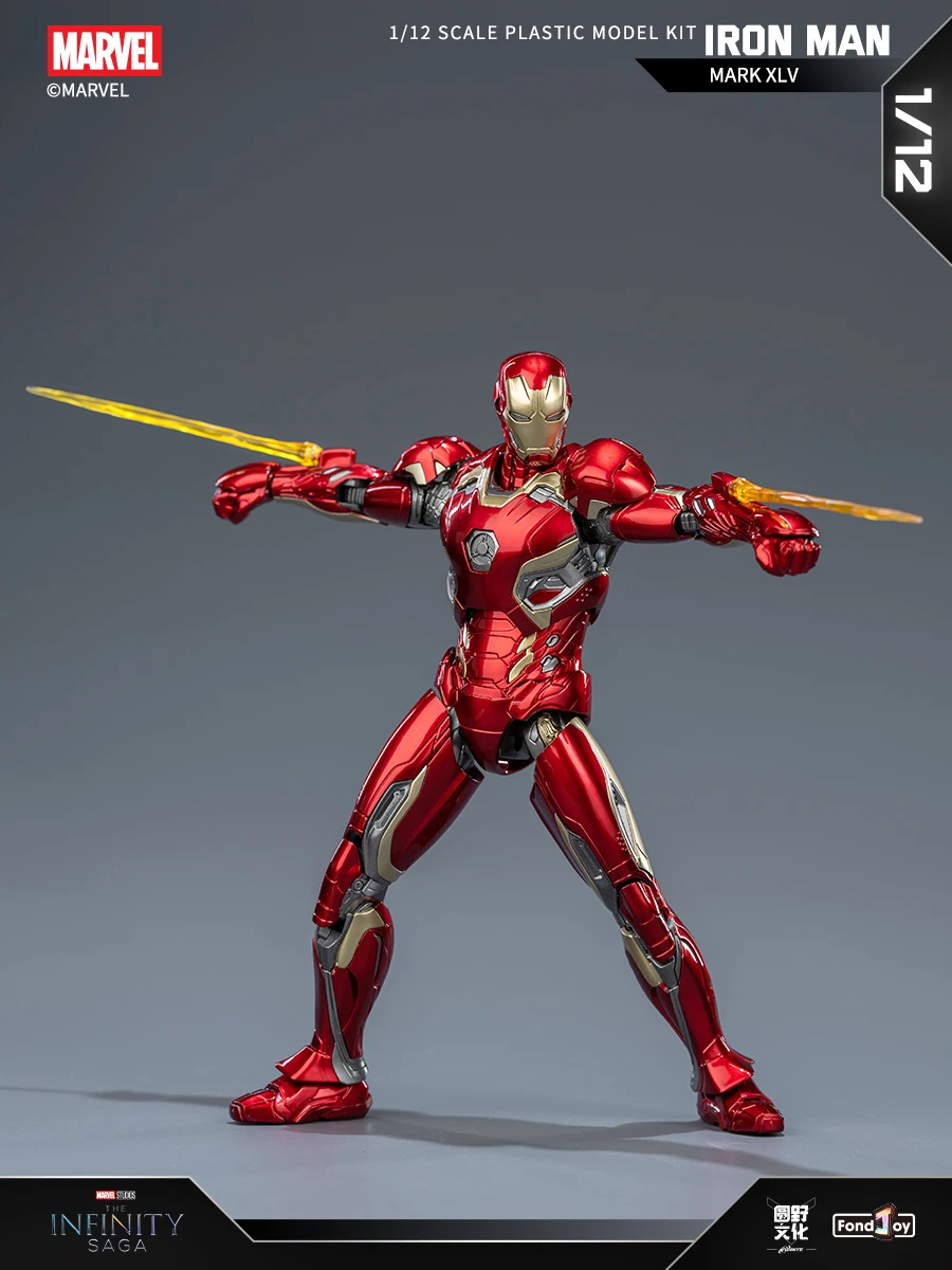 Fondjoy – Kit de modèle Original Iron Man MK45, 1/12 Infinity Saga Ironman Mark 45, assemblage ABS, jouet mobile pour enfant, cadeau personnalisé Fondjoy – Kit de modèle Original Iron Man MK45, 1/12 Infinity Saga Ironman Mark 45, assemblage ABS, jouet mobile pour enfant, cadeau personnalisé
